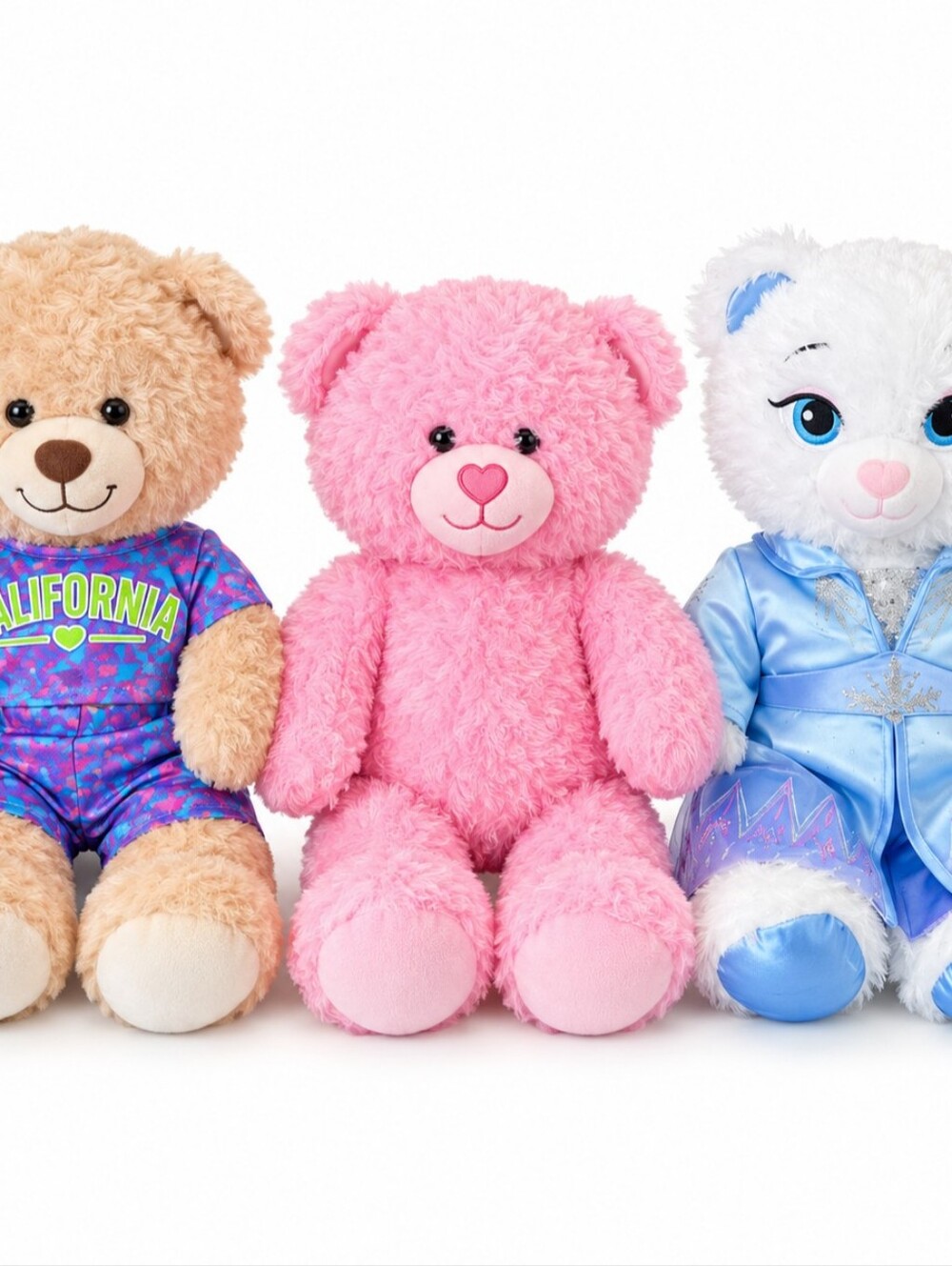Build-A-Bear 3 Piece Teddy Bear Bundle